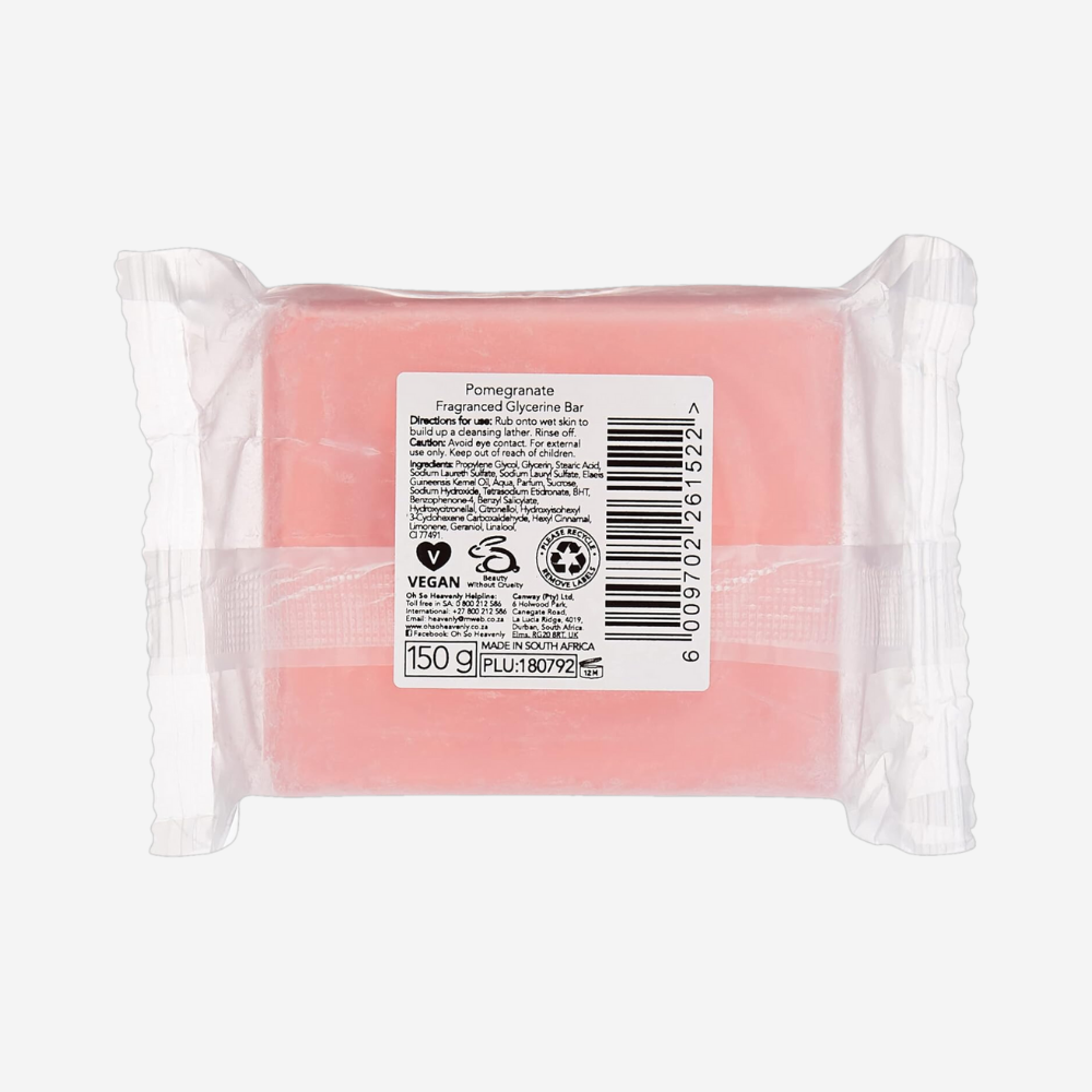 Oh So Heavenly Creme Oil Pomegranate Fragranced Glycerine Bar 150 Gm