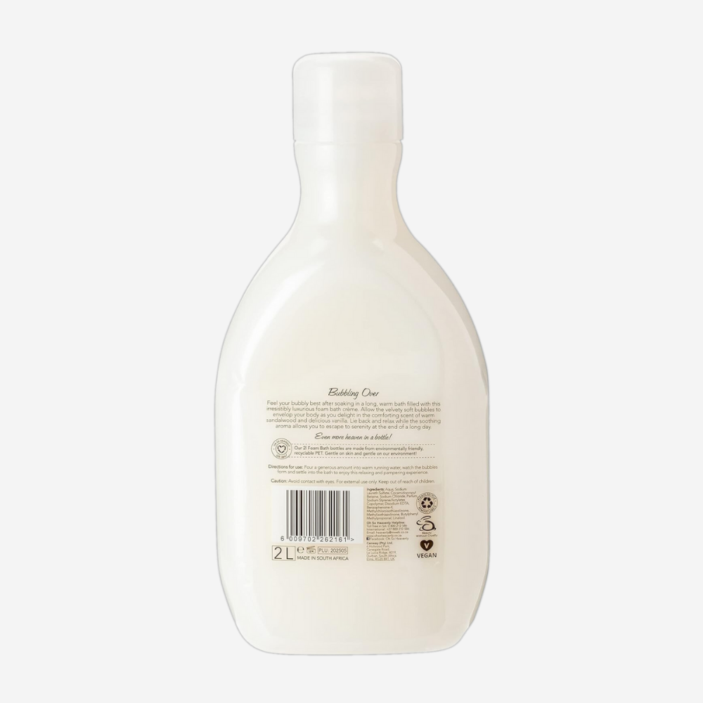 Oh So Heavenly Bubbling Over Luxurious Xxl Foam Bath Creme 2L