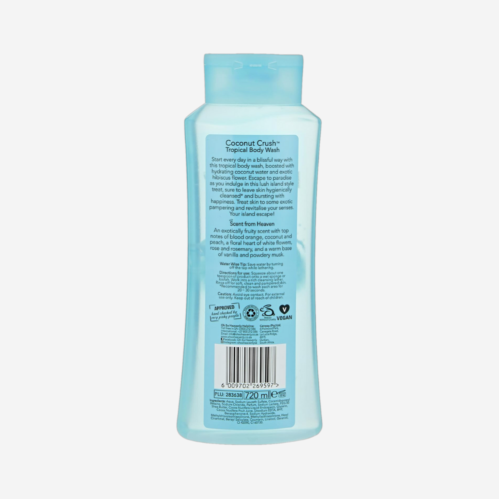 Oh So Heavenly Coconut Crush Body Wash Gel 720Ml