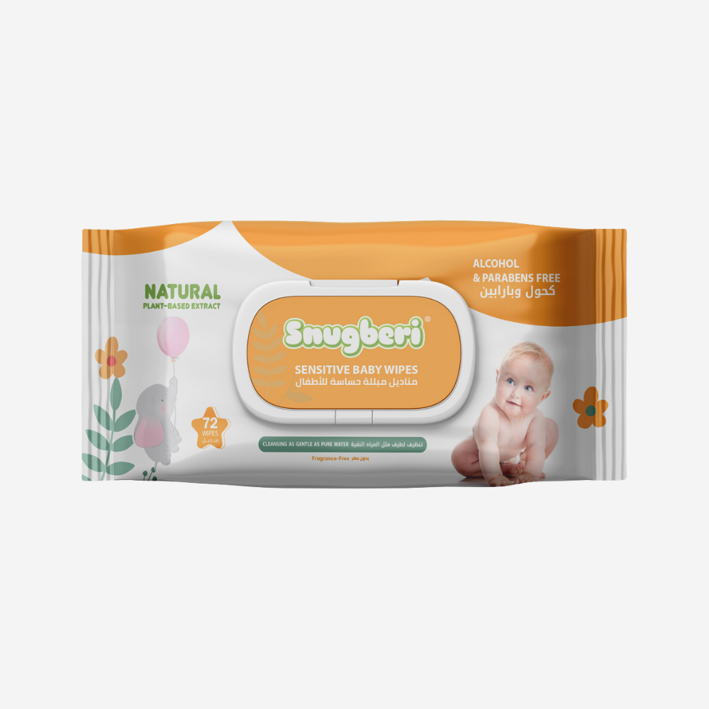 Snugberi Sensitive Baby Wipes 72's