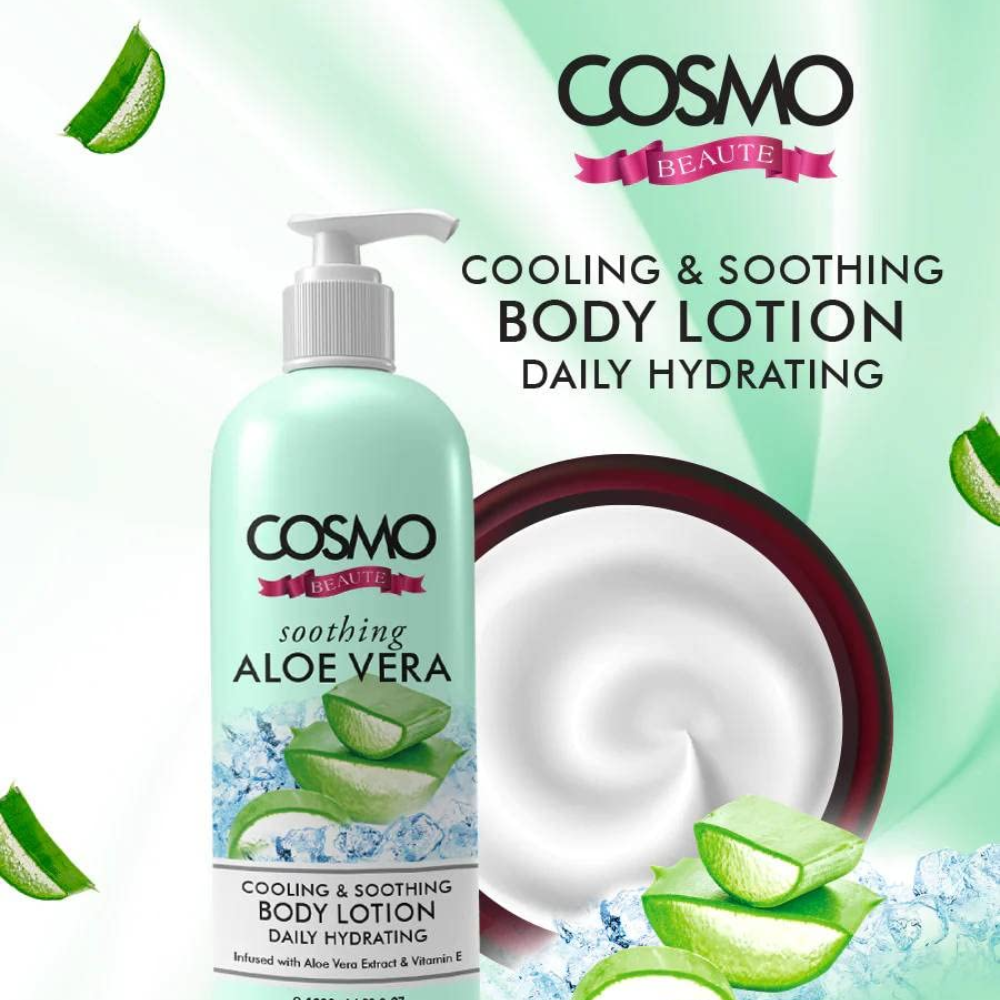 Cosmo Cooling & Soothing Body Lotion Aloevera 1000 Ml