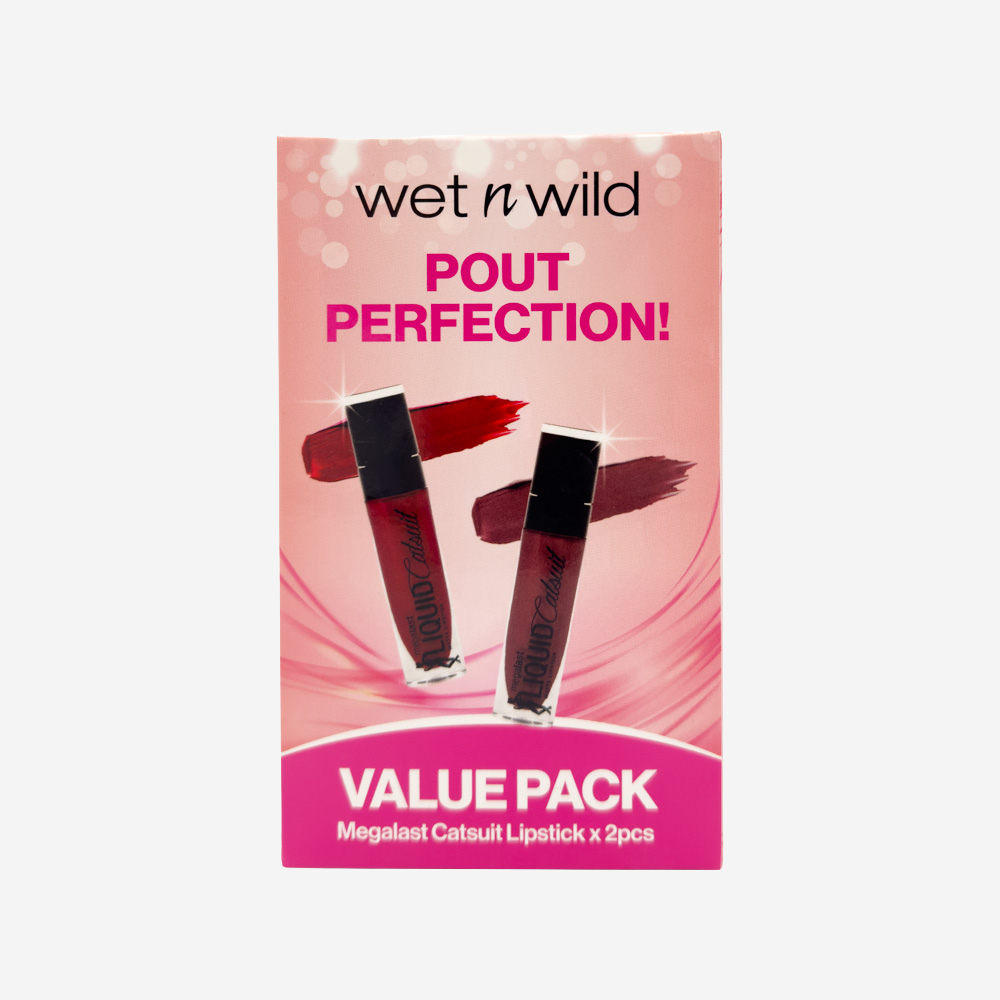 Wet n Wild Megalast Catsuit Lipstick 2PC VALUE PACK