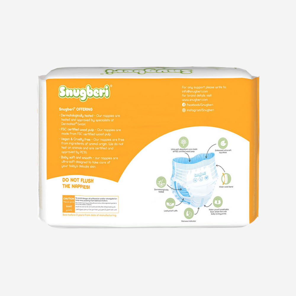 Snugberi Diaper Size 5 X large 11-18kg 22's 3X Value Pack