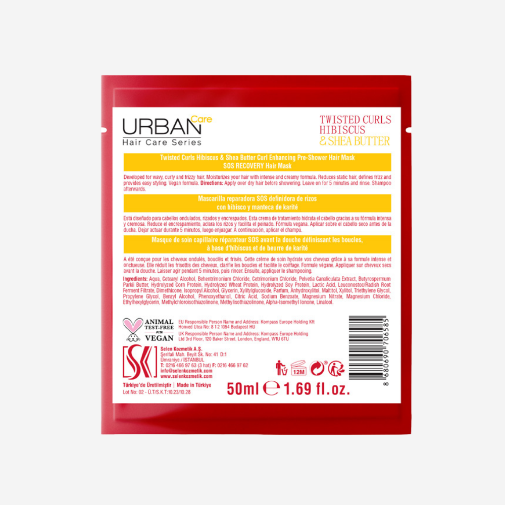Urban Care Twisted Curls Hibiscus & Shea Butter Pre Hair Mask