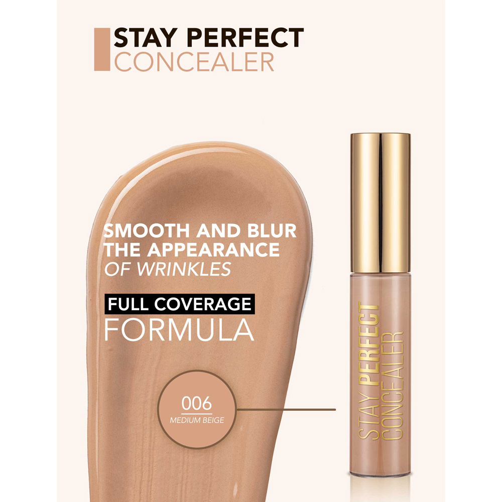 Flormar Stay Perfect Liquid Concealer - 006 Medium Beige