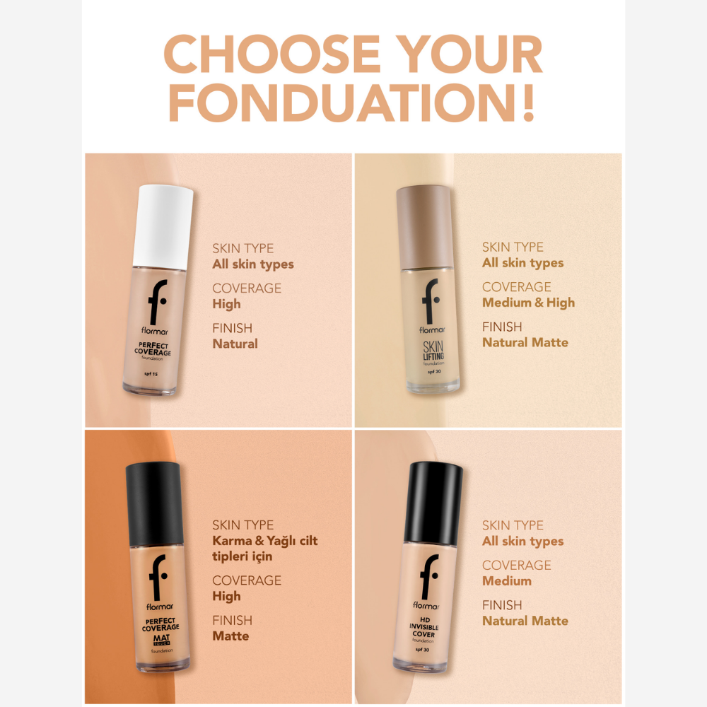 Flormar Skin Lifting foundation - 120 Desert Beige