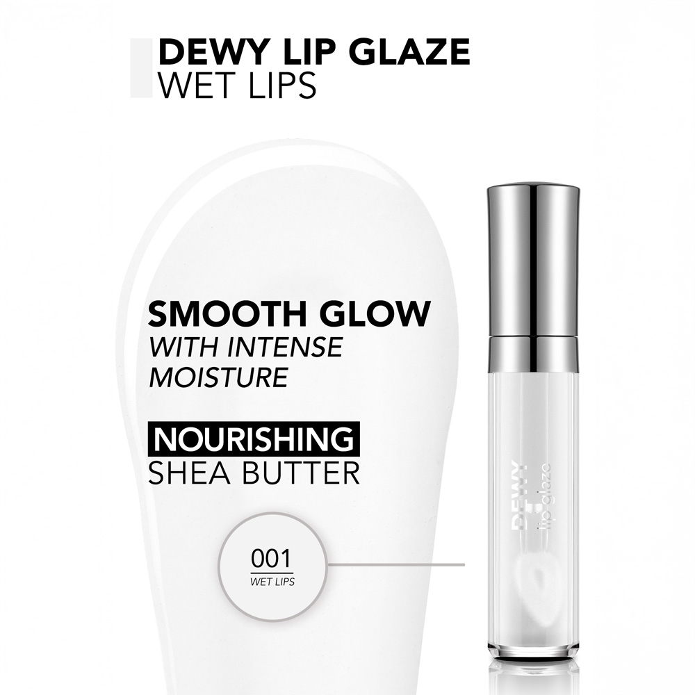 Flormar Dewy Lip Glaze New -001 Wet Lps