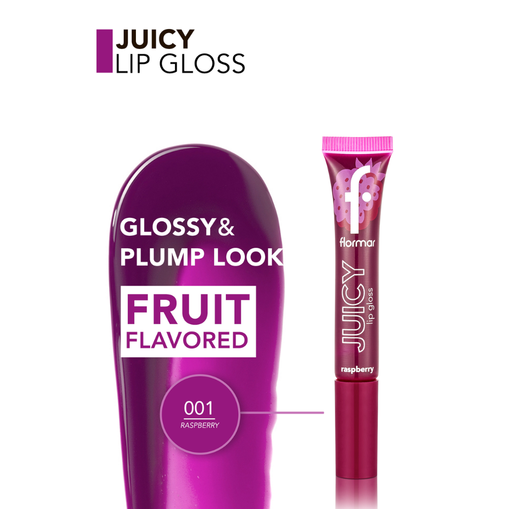 Flormar Juicy Lip Gloss - 001 Raspberry