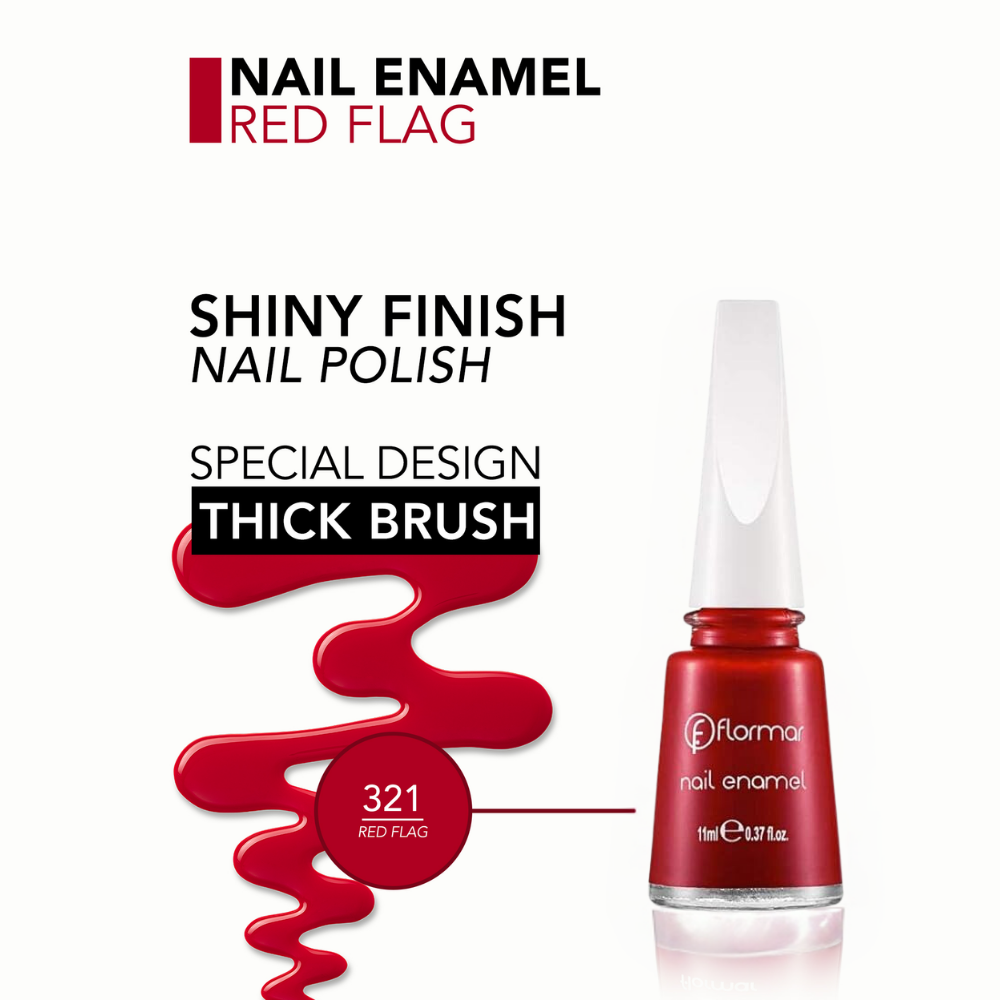 Flormar Nail enamel - 321 Red flag