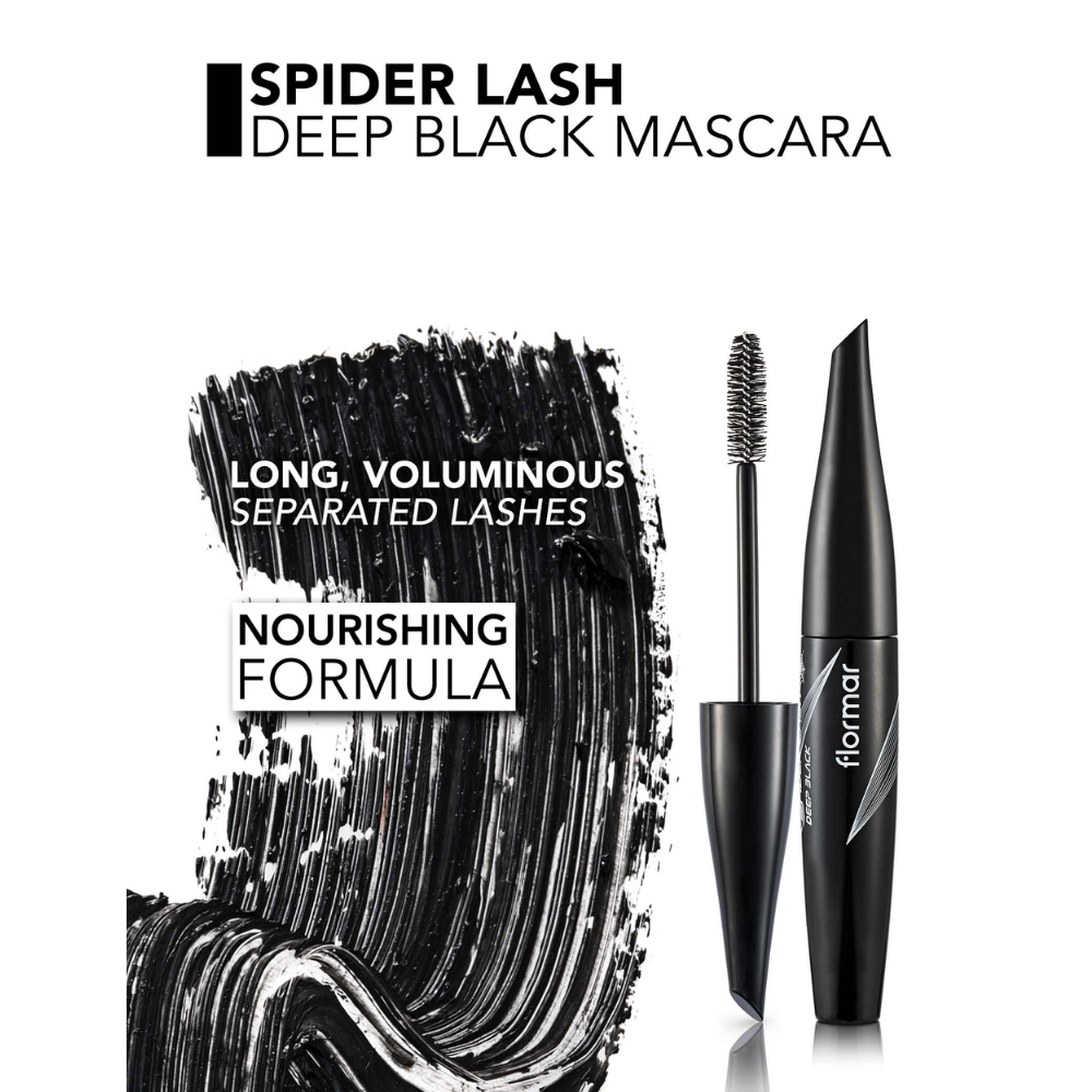 Flormar Spider Lash Mascara - 01 Deep Black
