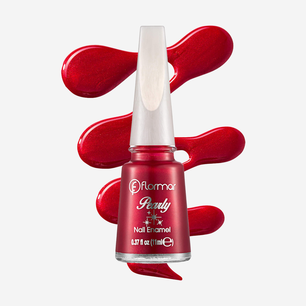 Flormar Pearly Nail Enamel - PL074 Red Attraction