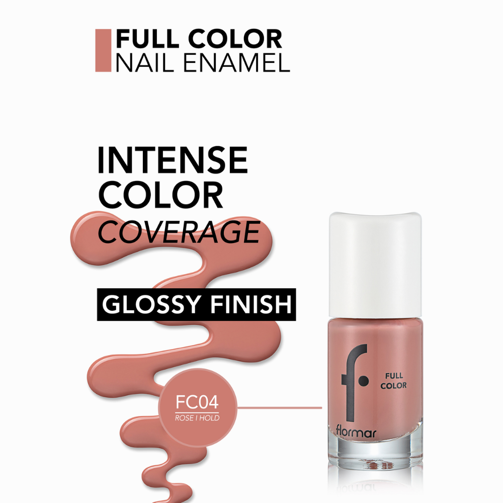 Flormar Full Color Nail Enamel - Fc04 Rose I Hold