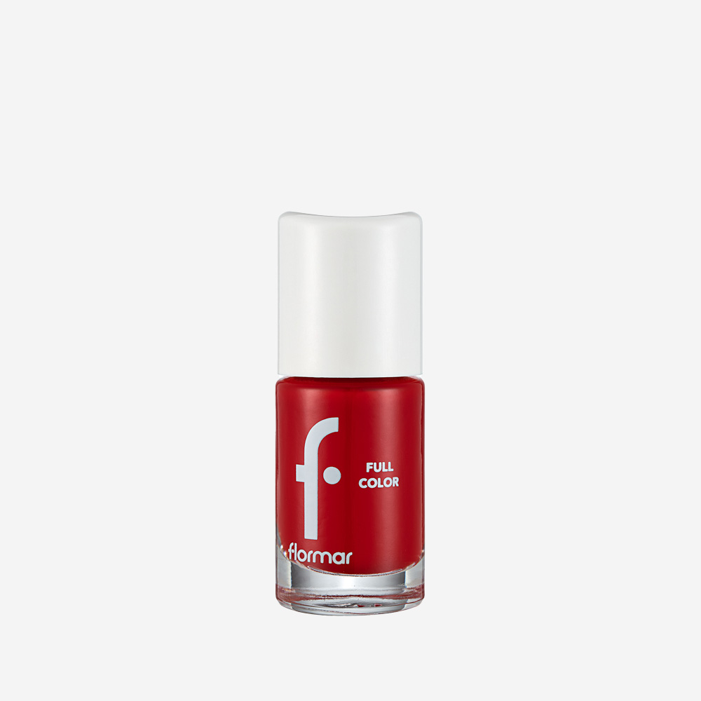 Flormar Full Color Nail Enamel - FC08 Optimistic Red