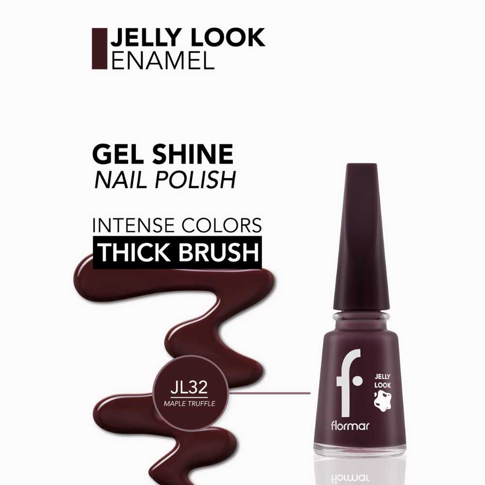 Flormar Jelly Look Nail Enamel - Jl32 Maple Truffle