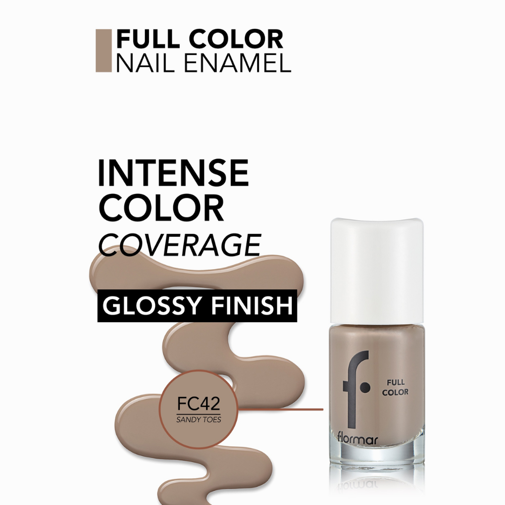 Flormar Full Color Nail Enamel - FC42 Sandy Toes