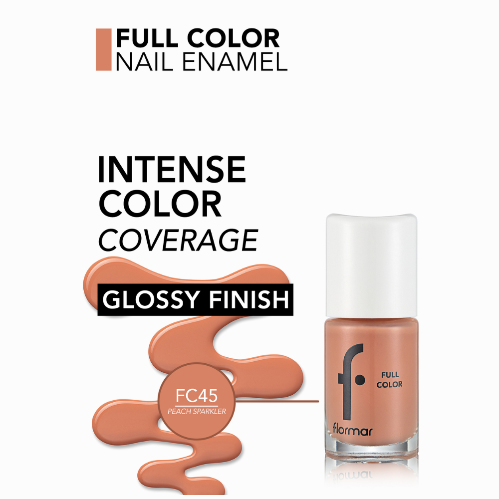 Flormar Full Color Nail Enamel - FC45 Peach