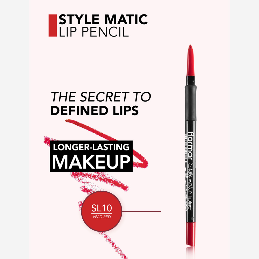 Flormar Style Matic Lipliner - SL10 Vivid Red