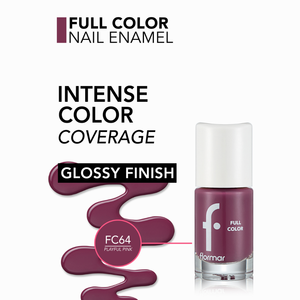 Flormar Full Color Nail Enamel -FC64 Playful Pink