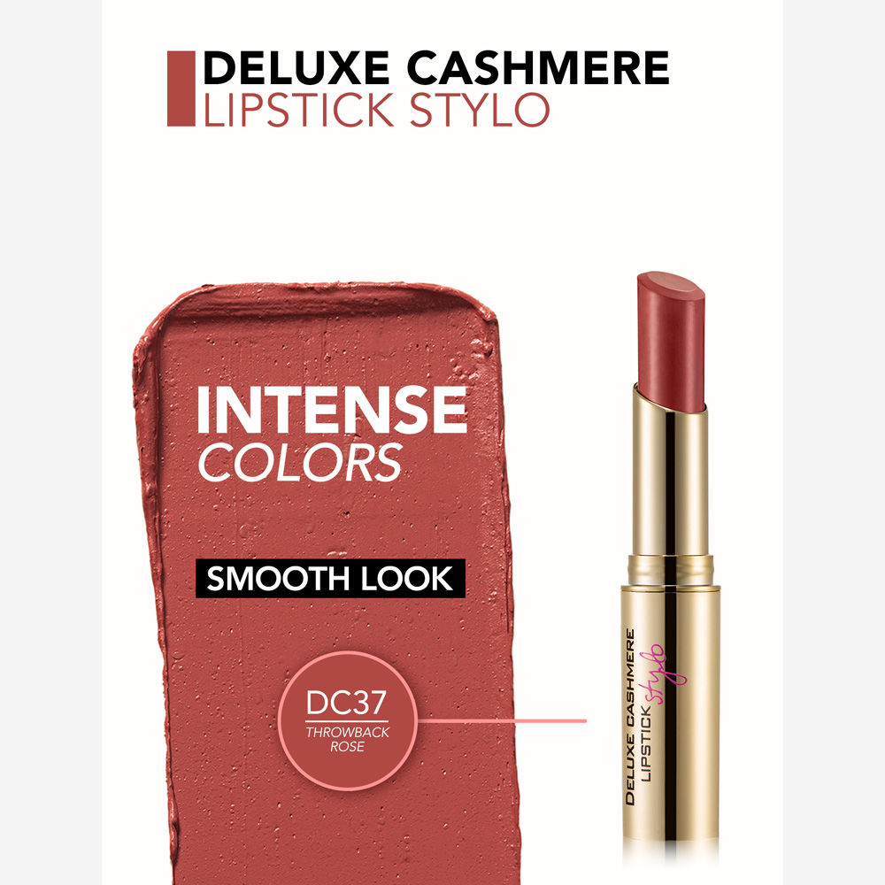 Flormar Deluxe Cashmere Lipstick - 37 T.B Rose