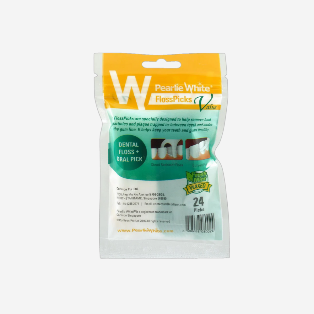 Pearlie White Flosspicks 24 picks