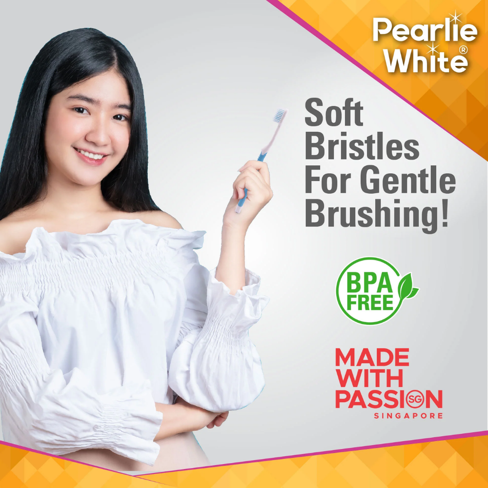 Pearlie White Slim Tooth Brush Triple Pack