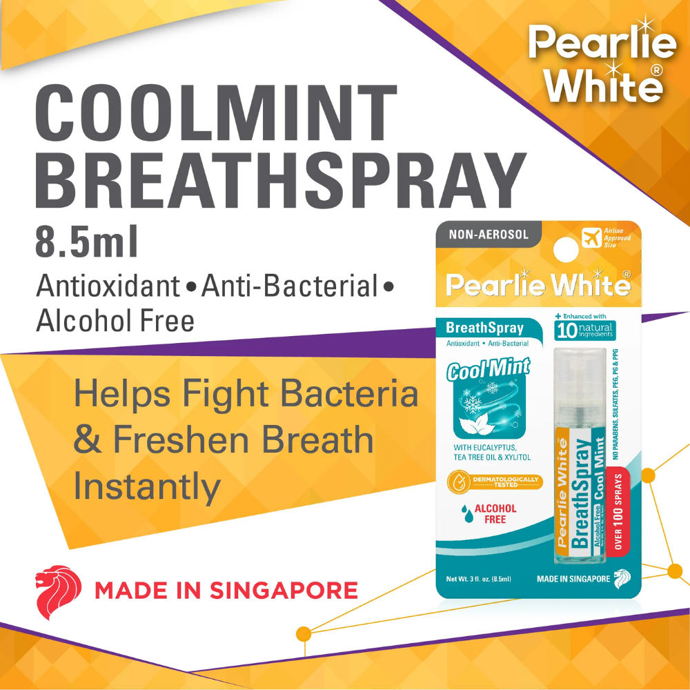 Pearlie White Breath Spray-Coolmint 8.5Ml