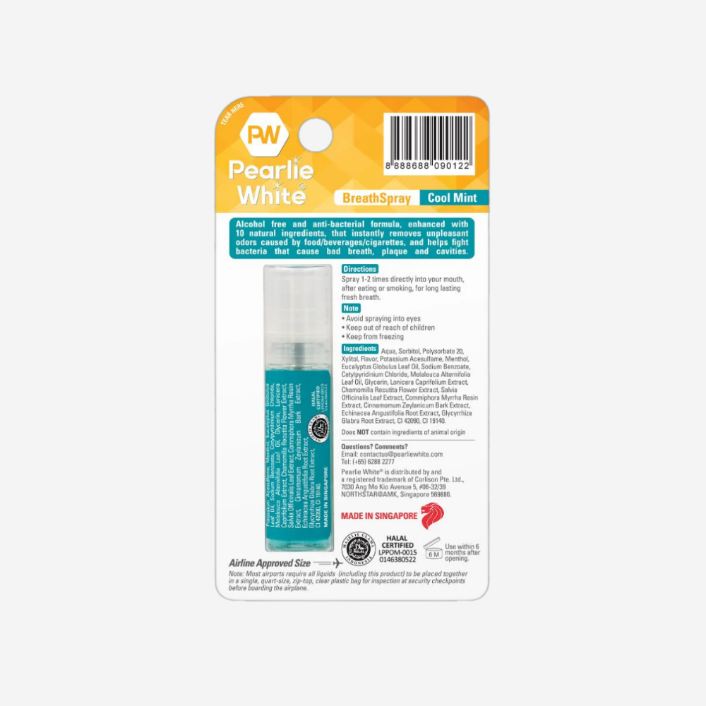 Pearlie White Breath Spray-Coolmint 8.5Ml