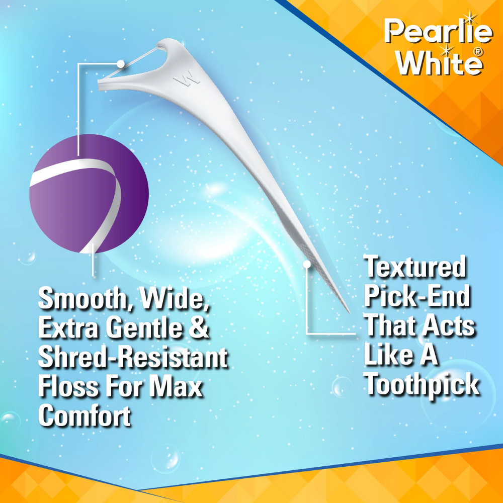 Pearlie White Floss Picks Y 36 picks
