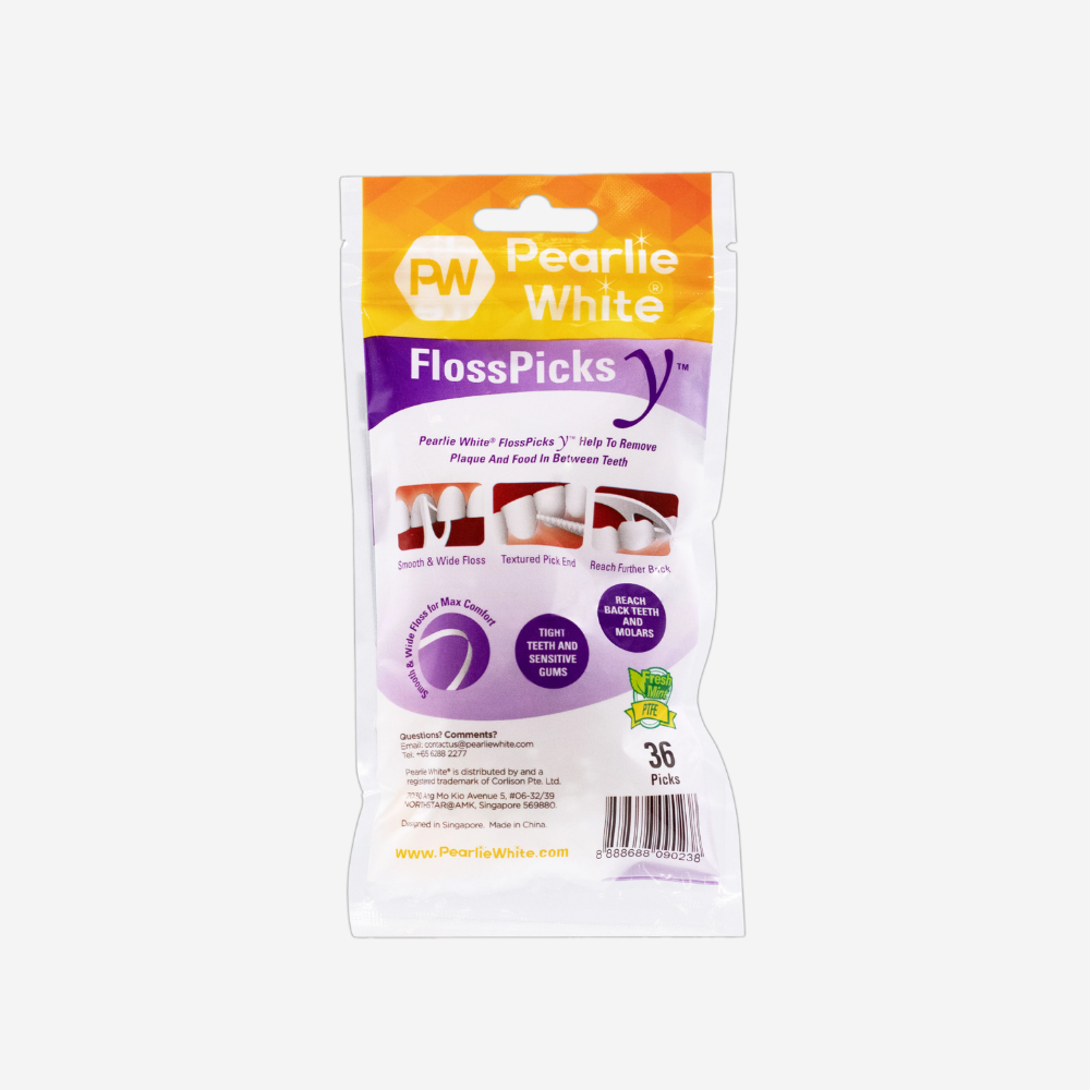 Pearlie White Floss Picks Y 36 picks