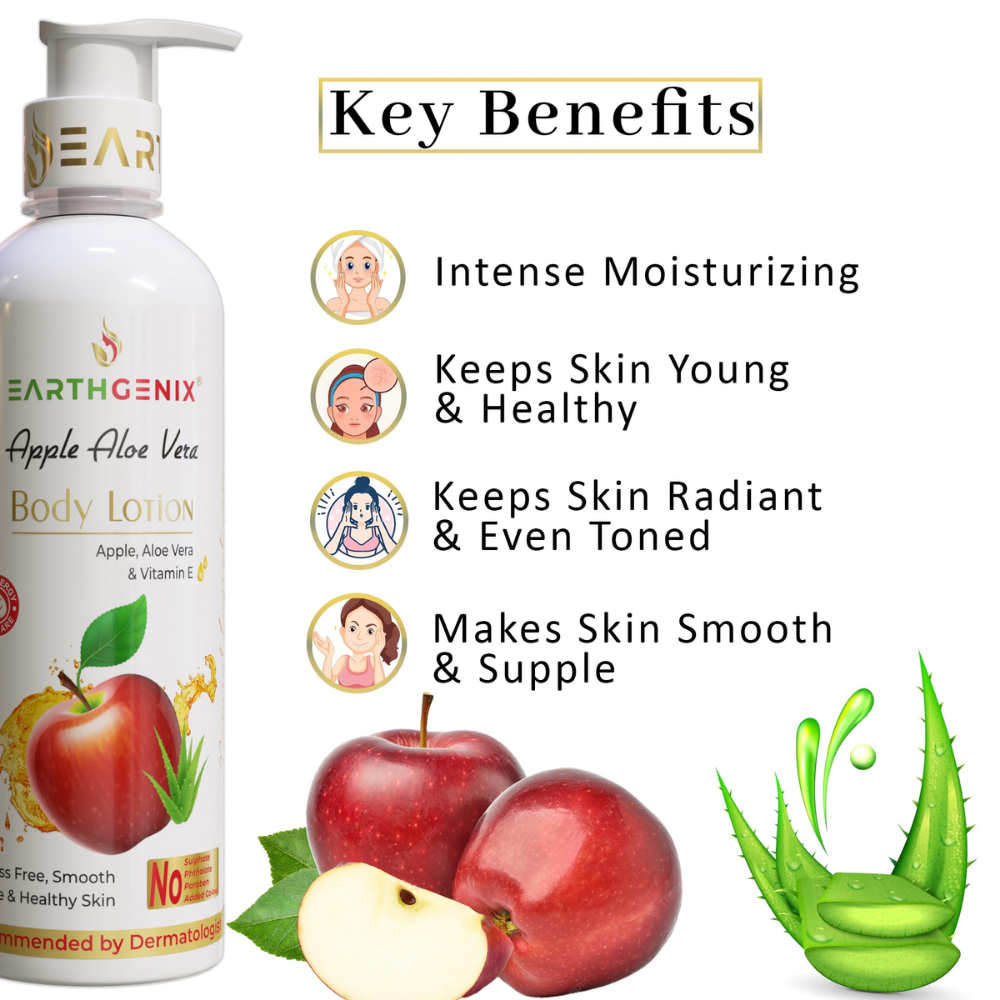 Earthgenix Apple Aloe Vera Body Lotion 1000Ml