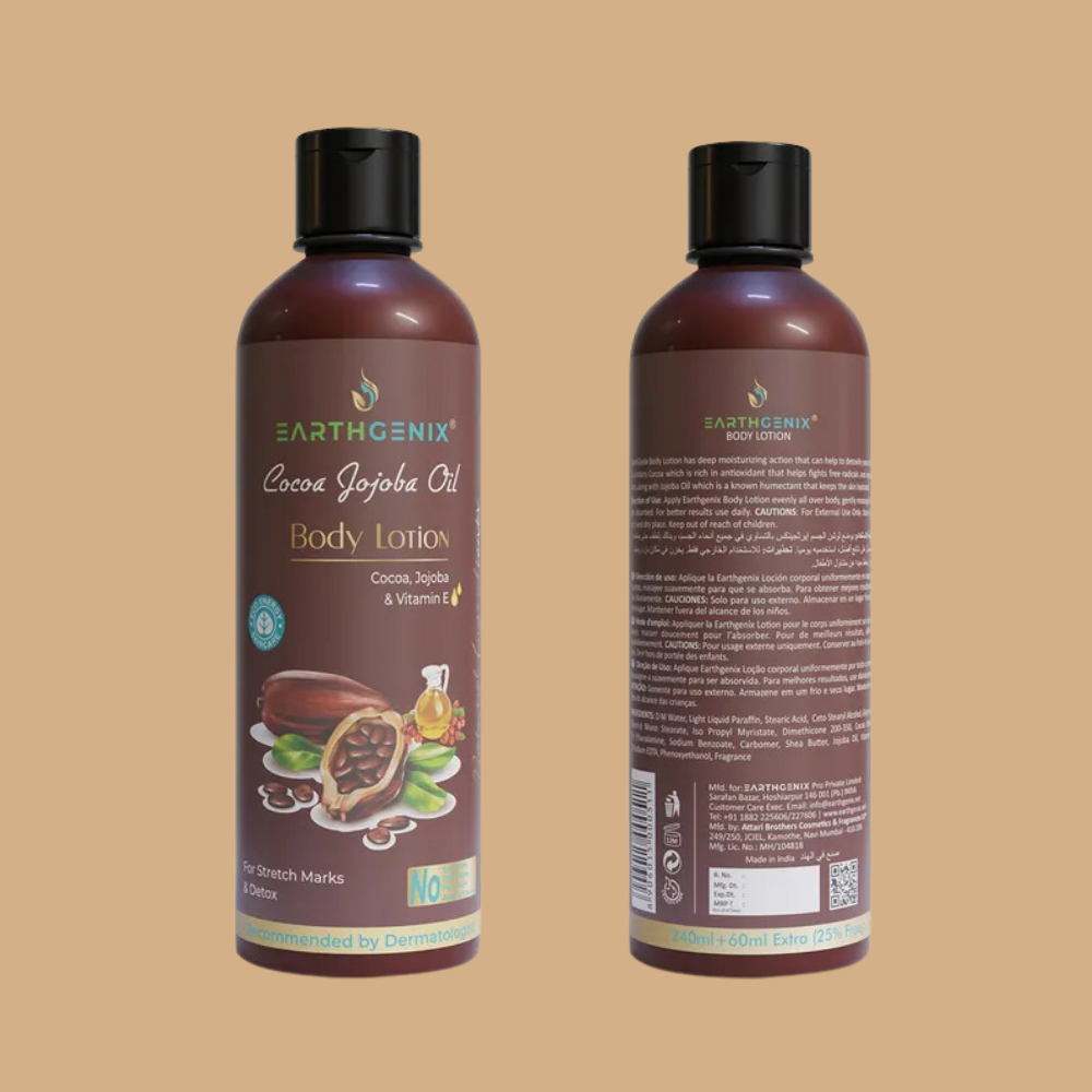 Earthgenix Cocoa Jojoba Oil Body Lotion 300Ml X 3Pc