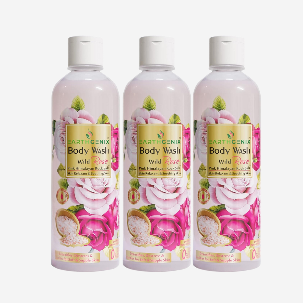 Earthgenix Wild Rose Bodywash 300Ml X 3 Special Offer