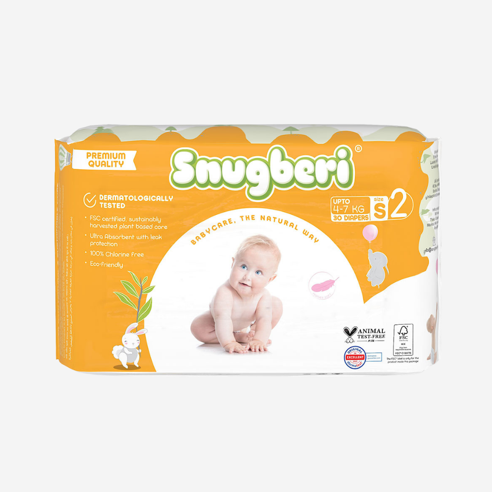 Snugberi Diaper Size 2 Small 4-7Kg 30's