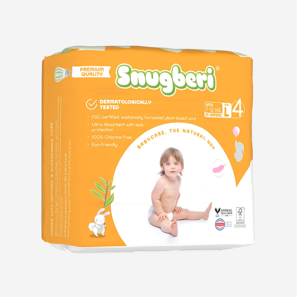 Snugberi Diaper Size 4 Large 7-12 Kg 24's