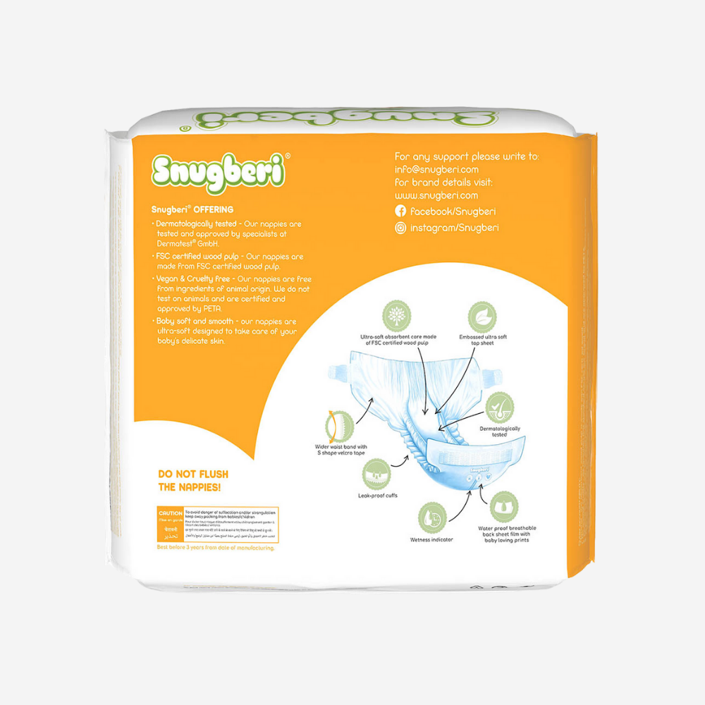 Snugberi Diaper Size 1 New Born 2-5Kg - Mega Pack 80's