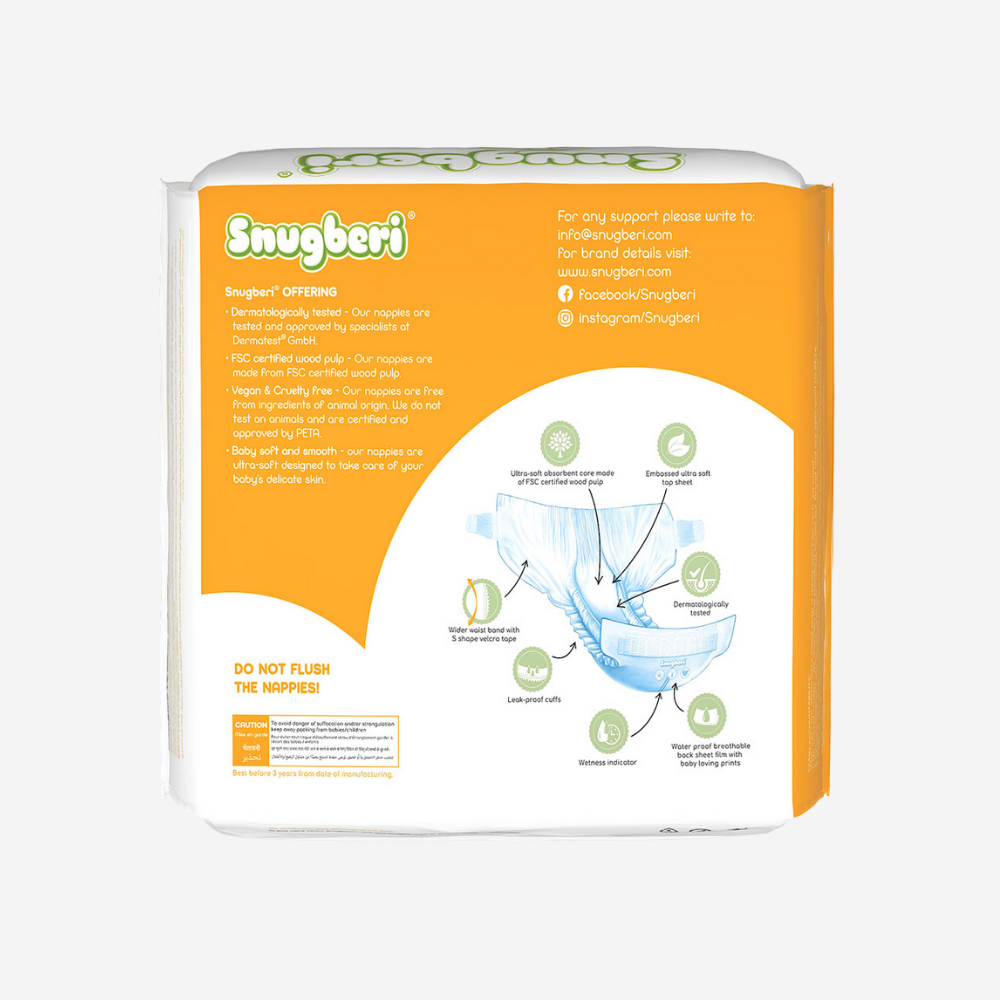 Snugberi Diaper Size 2 Small 4-7Kg - Mega Pack 74's