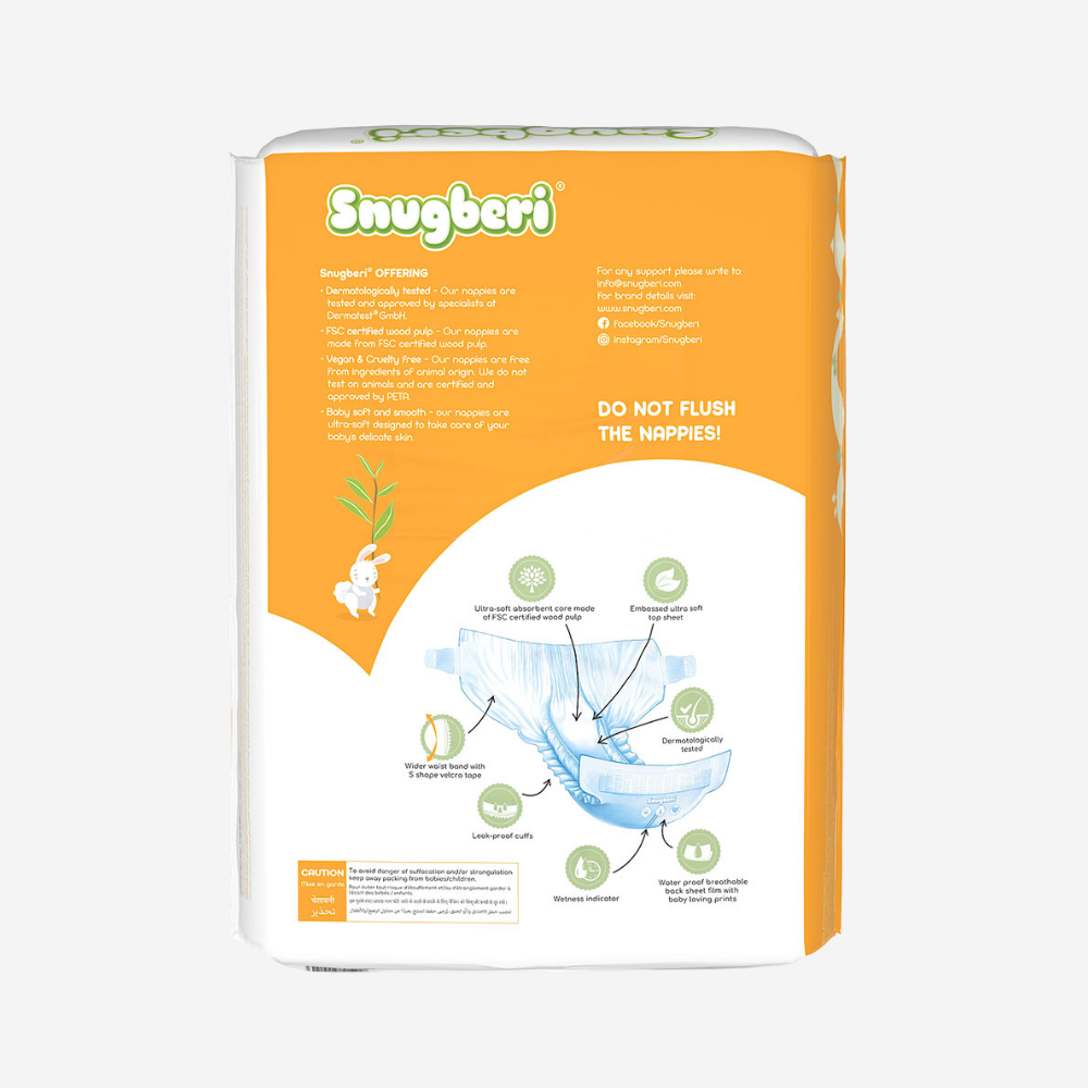 Snugberi Diaper Size 4 Large 7-12 Kg - Mega Pack 60's