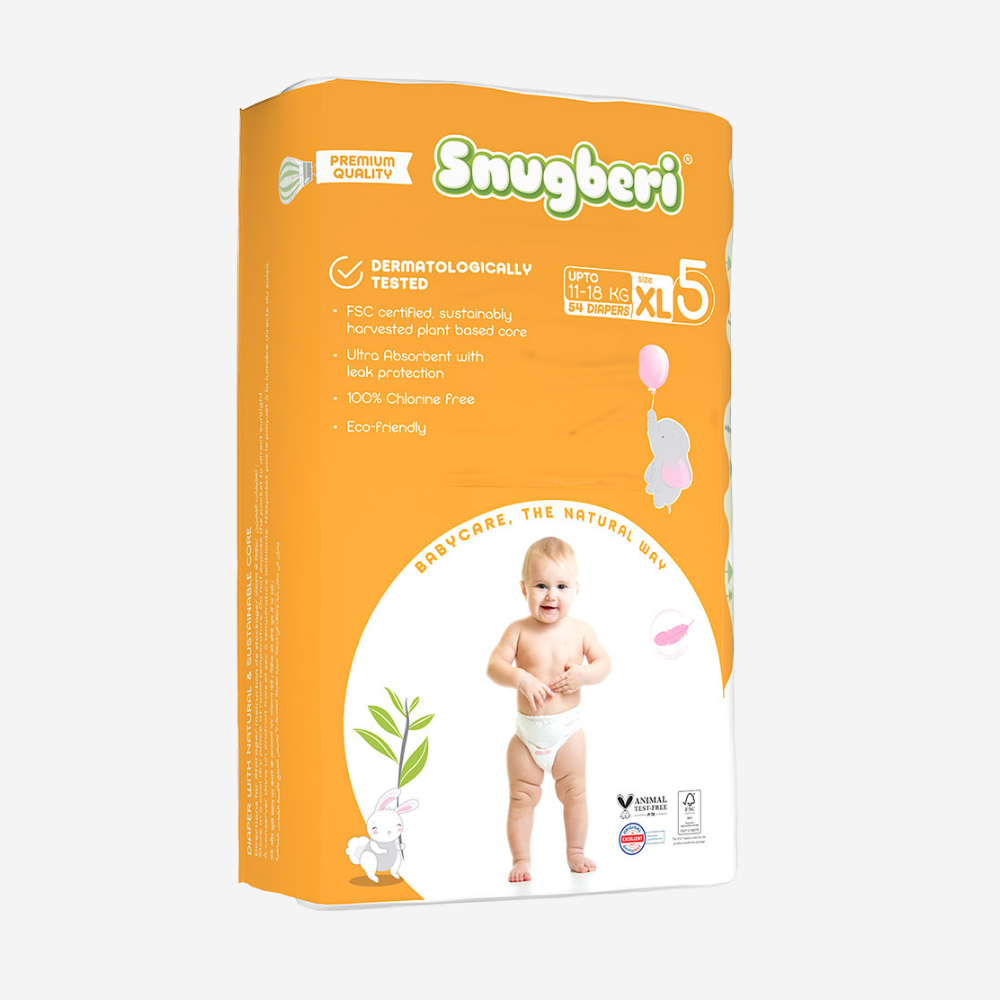 Snugberi Diaper Size 5 X Large 11-18Kg - Mega Pack 54's