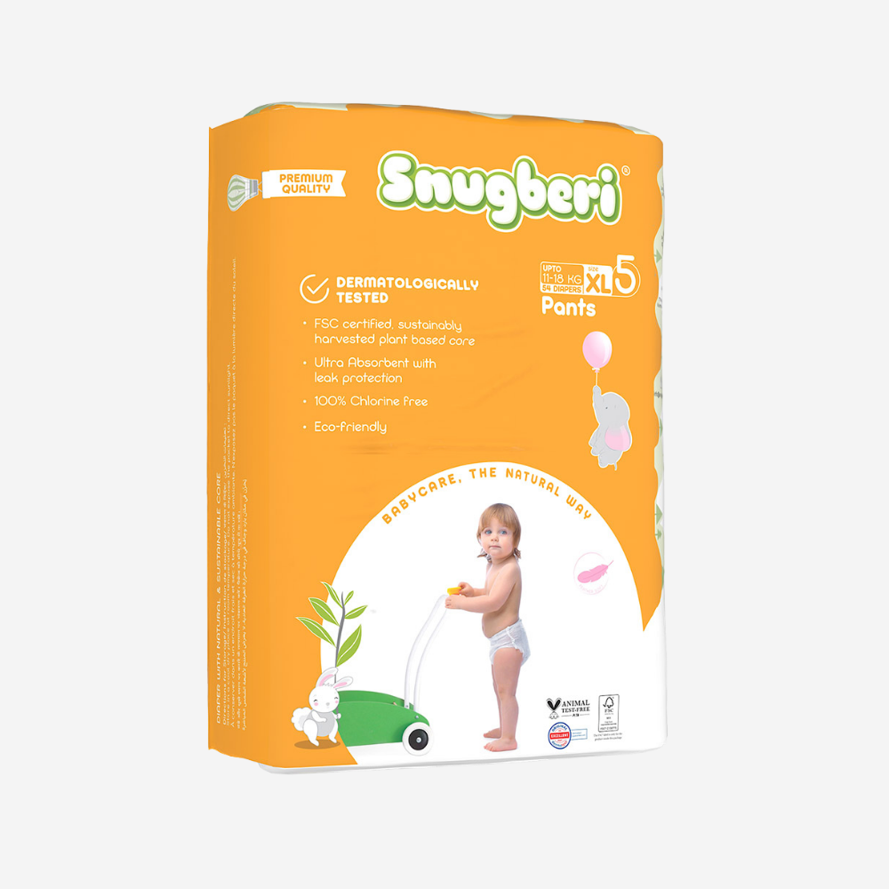 Snugberi Diaper Pants Size 5 X Large 11-18Kg - Mega Pack 54's