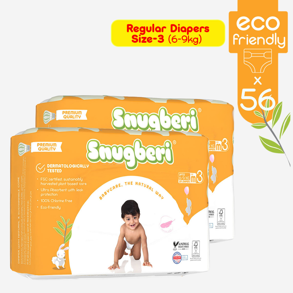 Snugberi Size 3 Medium 6-9Kg 28's Twin Value Pack