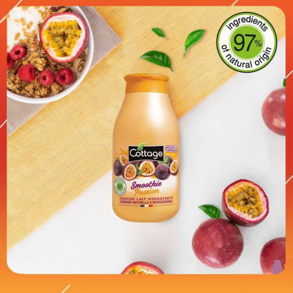 Cottage Moisturizing Shower Gel & Bath Milk - Smoothie Passion 750 Ml