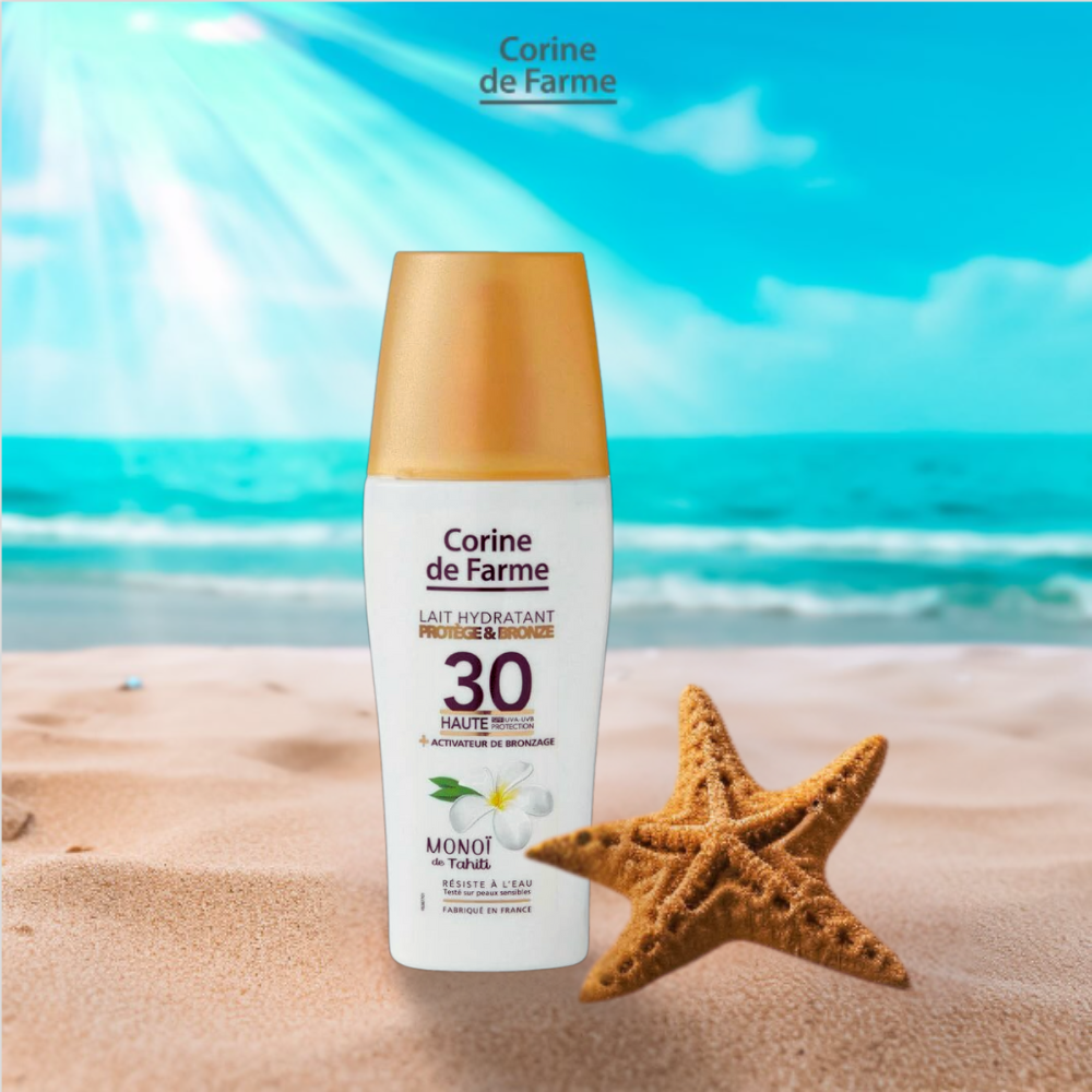 Corine De Farme-Protect & Tan Moisturizing Milk Lotion SPF 30 150ML