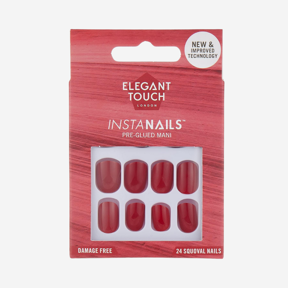 Elegant Touch Express Polished Garnet Nails