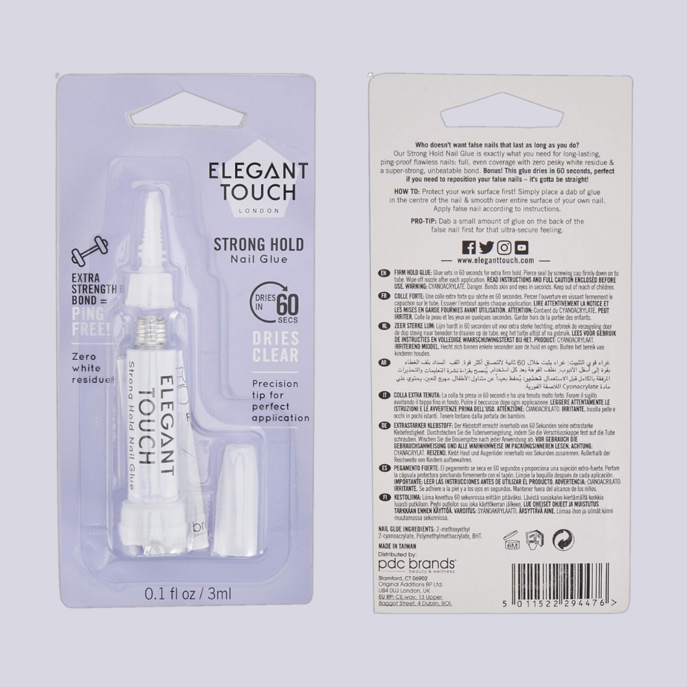 Elegant Touch Strong Hold Nail Glue 3Ml