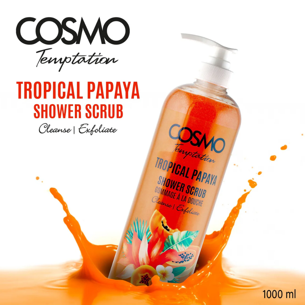 Cosmo Temptation Shower Gel Papaya 1000Ml - New