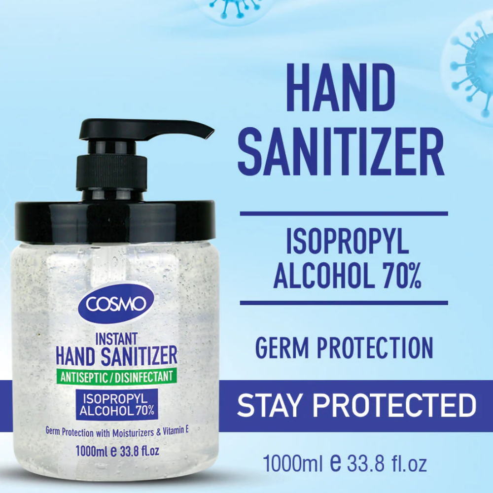 Cosmo Instant Hand Sanitizer Gel 1000Ml