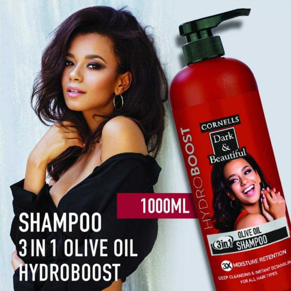 Cornells Dark & Beautiful 3In1 Olive Oil Shampoo 500Ml