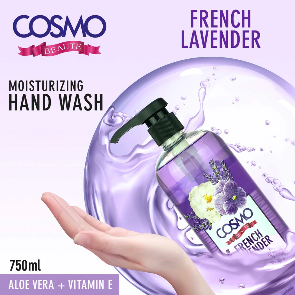 Cosmo Beauty Hand Wash French Lavender 750Ml