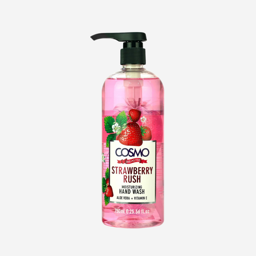 Cosmo Beauty Hand Wash Strawberry Rush 750Ml