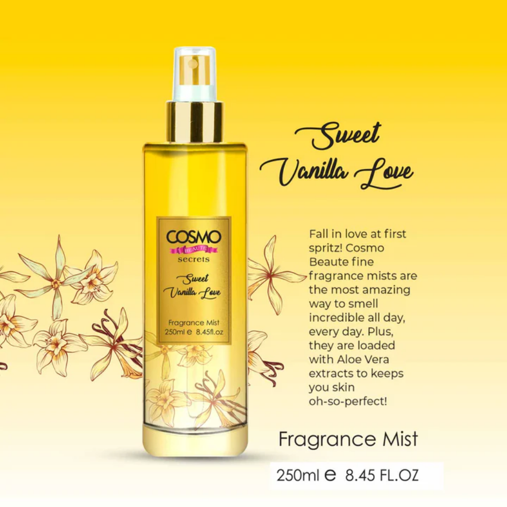 Cosmo Body Mist - Sweet Vanilla Love 250Ml